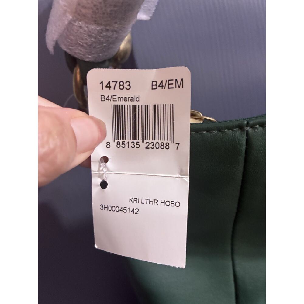 Authentic Coach Kristen 14783 Green Leather Hobo Shoulder Bag NEW! - Picture 2 of 11